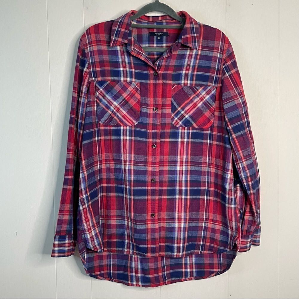Madewell Plaid Flannel Button Down Shirt